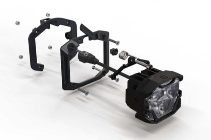 Morimoto 4Banger Adjustable Flush-Mount Kit: (NCS Yellow Flood Beam)