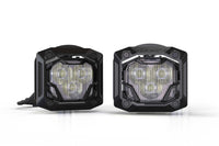 Morimoto 4Banger Adjustable Flush-Mount Kit: (HXB Yellow SAE Wide Beam)
