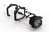 Morimoto 4Banger Adjustable Flush-Mount Kit: (HXB Yellow SAE Wide Beam)