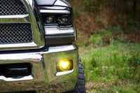 4Banger Fog Lights: 09-12 Ram 1500 (HXB White SAE Wide Beam)