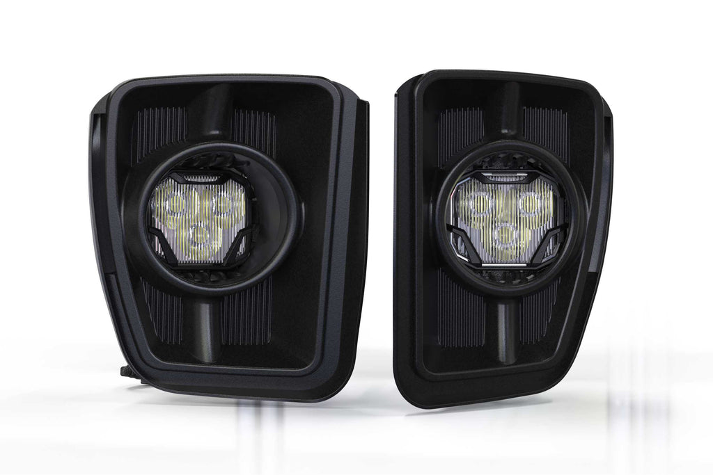 4Banger Fog Lights: 13-18 Ram 1500 (NCS White SAE Wide Beam)
