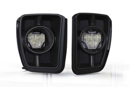 4Banger Fog Lights: 13-18 Ram 1500 (HXB White SAE Wide Beam)