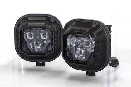4Banger Fog Lights: 99-16 Super Duty (HXB Yellow SAE Wide Beam)