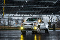 4Banger Fog Lights: 99-16 Super Duty (HXB Yellow SAE Wide Beam)