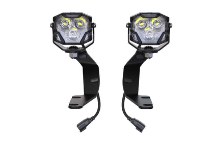 Morimoto 4Banger Ditch Light Kit: 14-21 Tundra (HXB Yellow Combo Beam)