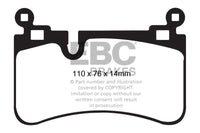 EBC 08-13 Mercedes-Benz C63 AMG (W204) 6.2 Redstuff Rear Brake Pads