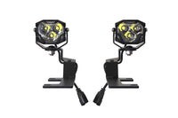 Morimoto 4Banger Ditch Light Kit: 14-18 Silverado 1500 (HXB White Spot Beam)
