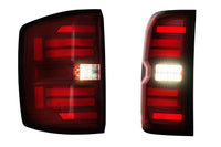 XB LED Tail Lights: Chevrolet Silverado (14-19 / Red Lens / Set)