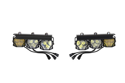 4Banger Triple Fog Kit: 2021+ Bronco (brackets and harness)