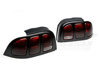 Raxiom 96-98 Ford Mustang Tail Lights- Black Housing (Smoked Lens)