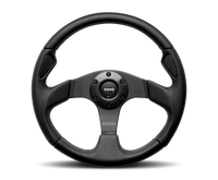 Momo Jet Steering Wheel 350 mm -  Black AirLeather/Black Spokes