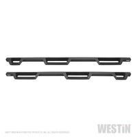 Westin 99-16 Ford F-250/350/450/550 CC (6.75ft Bed) HDX Drop Whl to Whl Nerf Step Bars - Text Blk