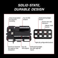 Diode Dynamics D Switch 8 Channel Switch Panel