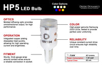 194 HP5 LED Natural White Short Single Diode Dynamics