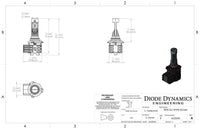 9005/9011/H10 White SL2 LED Bulb Each Diode Dynamics