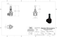 9006/9012 White SL2 LED Bulb Each Diode Dynamics