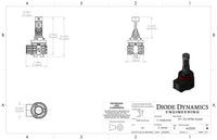 H11/H8/H9 White SL2 LED Bulb Each Diode Dynamics