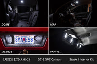 Interior LED Kit for 2015-2022 GMC Canyon, Cool White Stage 1