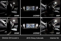 Interior LED Kit for 2015-2022 Chevrolet Colorado, Cool White Stage 1