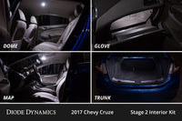 Interior LED Kit for 2011-2015 Chevrolet Cruze,  Cool White Stage 1