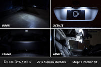 Interior LED Kit for 2015-2019 Subaru Outback, Cool White Stage 1