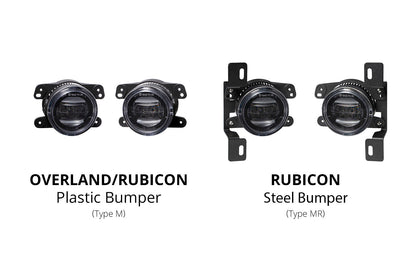 Elite Series Fog Lamps for 2020-2022 Jeep JT Gladiator Rubicon w/ Steel Bumper Pair Yellow 3000K Diode Dynamics