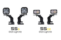 SS3 LED Ditch Light Kit for 2015-2021 Chevrolet Colorado, Sport Yellow Combo Diode Dynamics