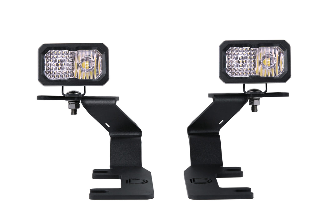 Stage Series 2in LED Ditch Light Kit for 2015-2021 Chevrolet Colorado, Sport White Combo Diode Dynamics