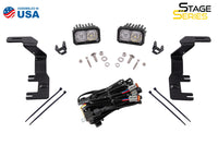 Stage Series 2in LED Ditch Light Kit for 2015-2021 Chevrolet Colorado, Sport White Combo Diode Dynamics