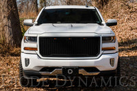 SS3 LED Ditch Light Kit for 2014-2019 Chevrolet Silverado 1500, Pro White Combo Diode Dynamics