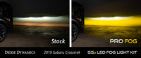 SS3 LED Fog Light Kit for 2016-2021 Subaru Crosstrek Yellow SAE Fog Sport w/ Backlight Diode Dynamics