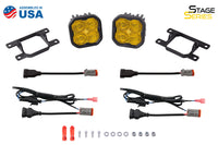 SS3 LED Fog Light Kit for 2010-2018 Ford Transit Connect Yellow SAE Fog Max w/ Backlight Diode Dynamics