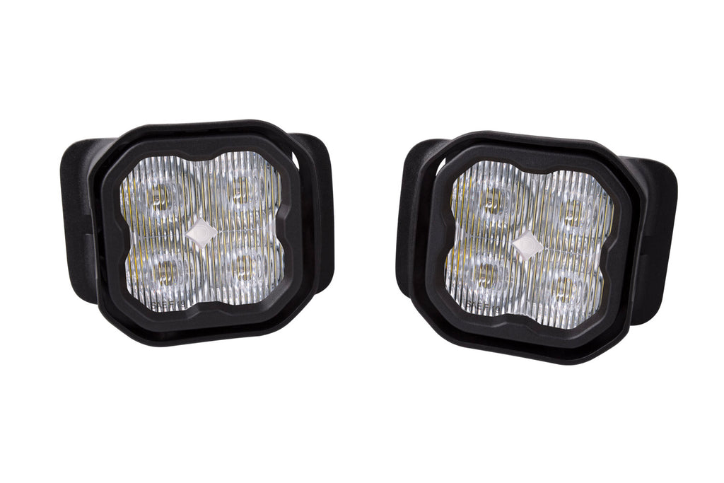 SS3 LED Fog Light Kit for 2015-2020 Ford F-150 White SAE Fog Pro w/ Backlight Diode Dynamics