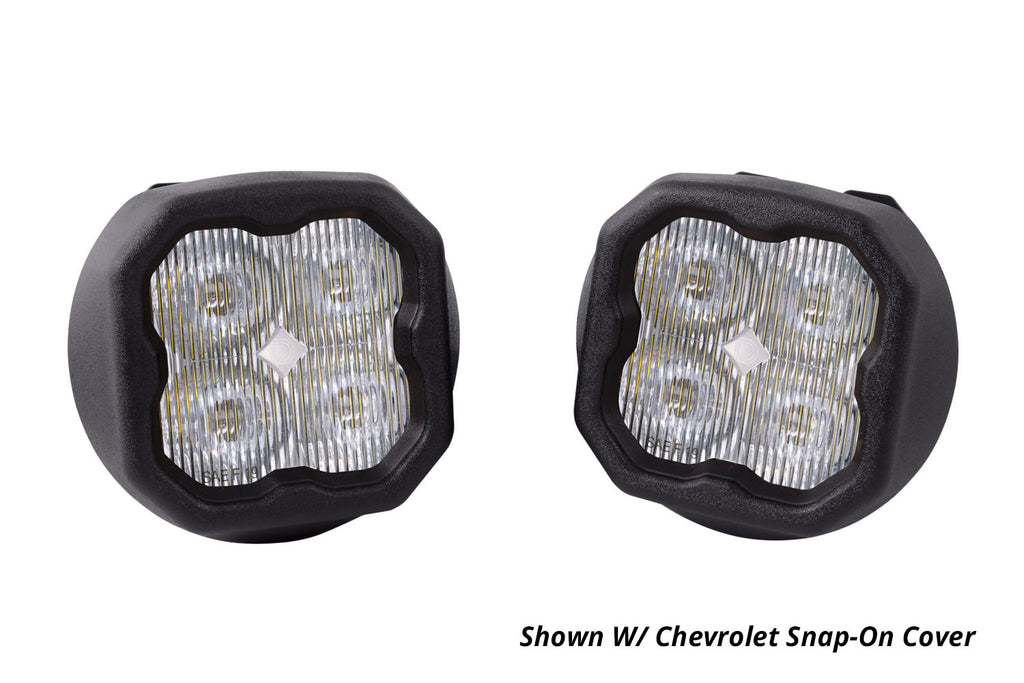 SS3 LED Fog Light Kit for 2007-2014 GMC Yukon White SAE Fog Sport w/ Backlight Diode Dynamics