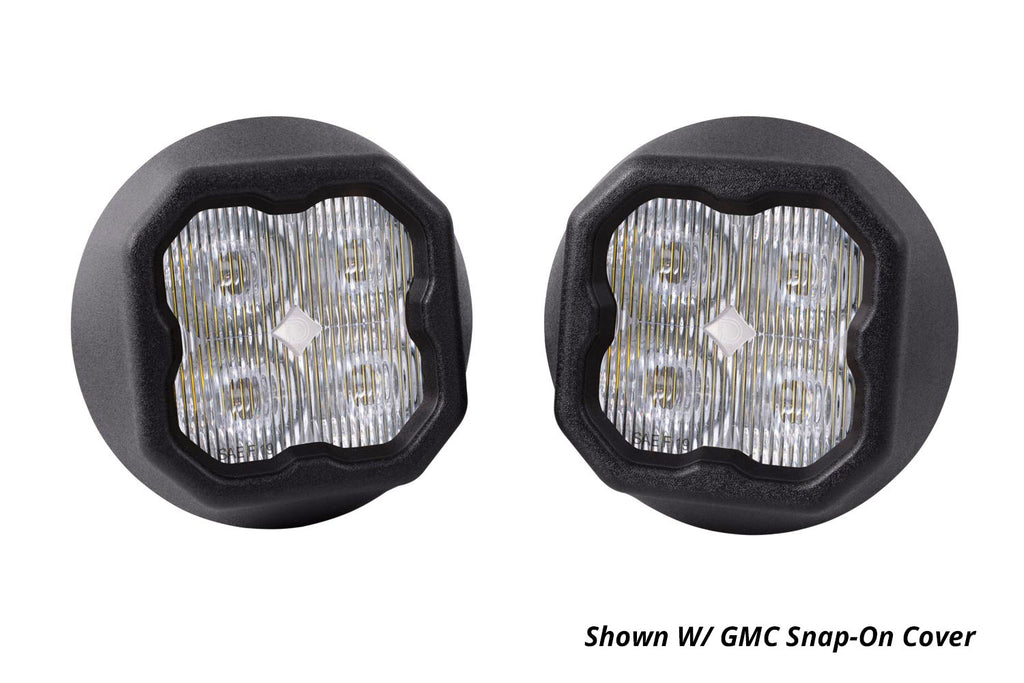 SS3 LED Fog Light Kit for 2007-2014 GMC Yukon White SAE Fog Pro w/ Backlight Diode Dynamics