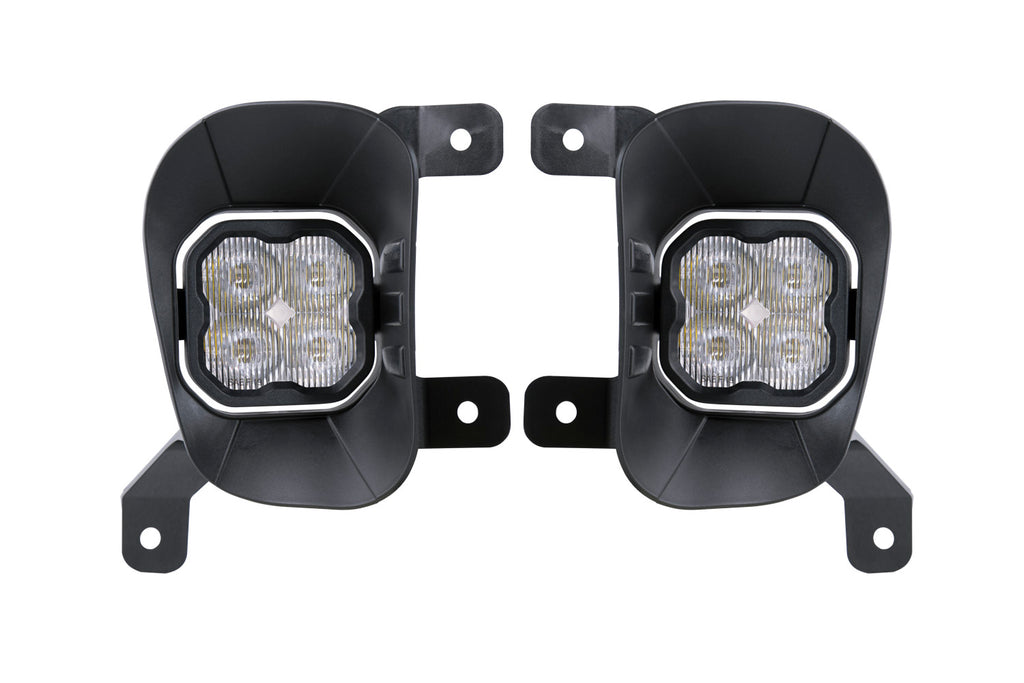 SS3 LED Fog Light Kit for 2013-2018 Ram 1500 White SAE Fog Sport w/ Backlight Diode Dynamics