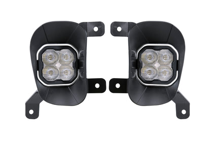 SS3 LED Fog Light Kit for 2019-2021 Ram 1500 Classic White SAE Fog Sport w/ Backlight Diode Dynamics