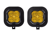 SS3 LED Fog Light Kit for 2011-2016 Ford Super Duty F-250/F-350 Yellow SAE Fog Pro w/ Backlight Diode Dynamics