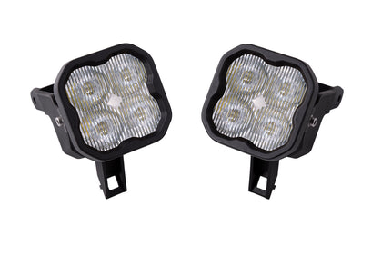 SS3 LED Fog Light Kit for 2000-2005 Ford Excursion White SAE Fog Pro w/ Backlight Diode Dynamics