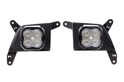 SS3 LED Fog Light Kit for 2020-2021 Chevrolet Silverado HD 2500/3500 White SAE Fog Sport w/ Backlight Diode Dynamics