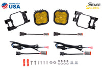 SS3 LED Fog Light Kit for 2008-2009 Subaru Legacy Yellow SAE Fog Sport w/ Backlight Diode Dynamics
