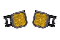 SS3 LED Fog Light Kit for 2011-2014 Subaru WRX/STi Yellow SAE Fog Sport w/ Backlight Diode Dynamics