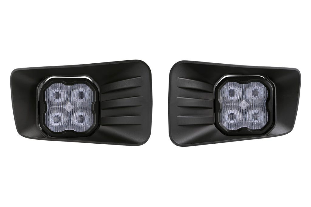 SS3 LED Fog Light Kit for 2007-2013 Chevrolet Avalanche Z71, White SAE Fog Pro with Backlight Diode Dynamics