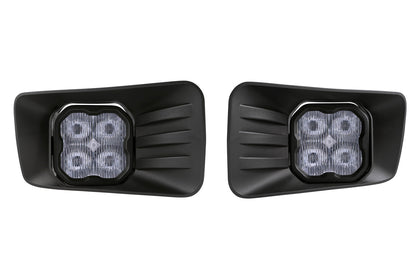 SS3 LED Fog Light Kit for 2007-2015 Chevrolet Silverado, White SAE Fog Pro with Backlight Diode Dynamics