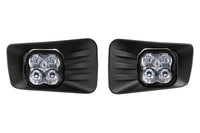 SS3 LED Fog Light Kit for 2007-2014 Chevrolet Silverado 2500/3500 HD, White SAE Fog Pro with Backlight Diode Dynamics