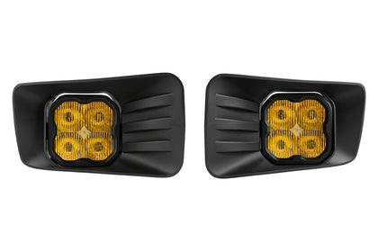SS3 LED Fog Light Kit for 2007-2014 Chevrolet Tahoe Z71, Yellow SAE Fog Max with Backlight Diode Dynamics