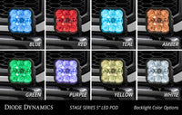 SS5 Bumper LED Pod Light Kit for 2017-2020 Ford Raptor Sport White Combo Diode Dynamics