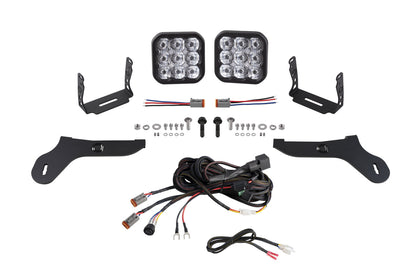 SS5 Bumper LED Pod Light Kit for 2017-2020 Ford Raptor Sport White Driving Diode Dynamics