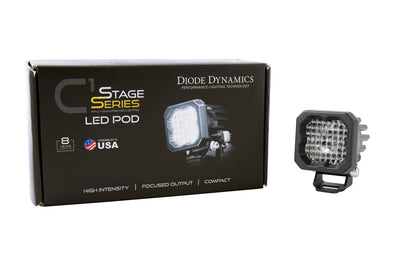 Stage Series C1R White Flood Standard LED Pod (one) Diode Dynamics