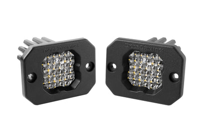 Stage Series C1R White Flood Flush Mount LED Pod (pair) Diode Dynamics